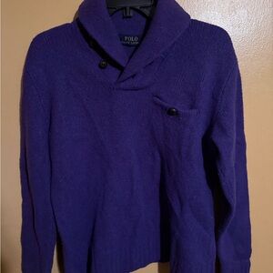 Polo Ralph Lauren Vibrant Wool Purple Knit Sweater small